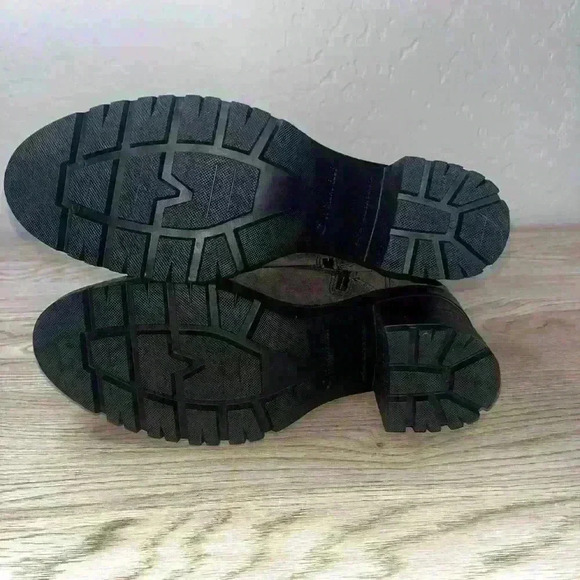 La Canadienne Prunella Rubber Heeled Combat Boots Suede Womens 7.5M $550 - Picture 7 of 9